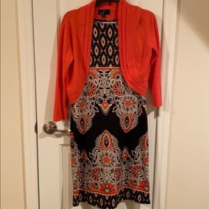 Studio AA Sleeveless dress w/ sweater 10